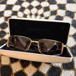 Versace Sunglasses Gold Trim Square VE2021 1002/13